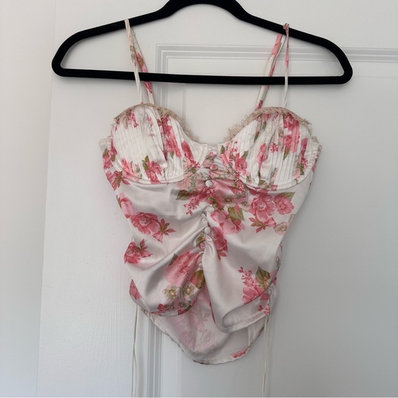 Victoria’s Secret x For Love & Lemons Melrose Pleated Bra Tank Top Corset: XS BC - Picture 6 of 12